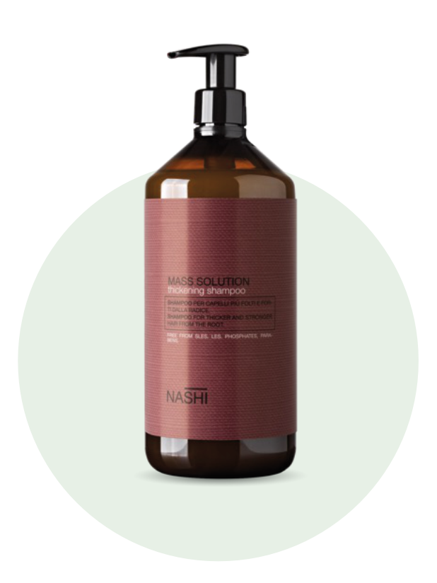 Mass Solution botella de champú